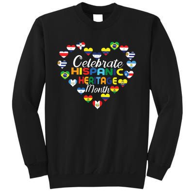 Hispanic Countries Flags Celebrate Hispanic Heritage Month Sweatshirt