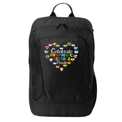 Hispanic Countries Flags Celebrate Hispanic Heritage Month City Backpack