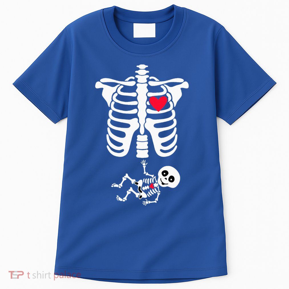 Halloween Costume for Pregnant Mom to Be Skeleton Tall T-Shirt