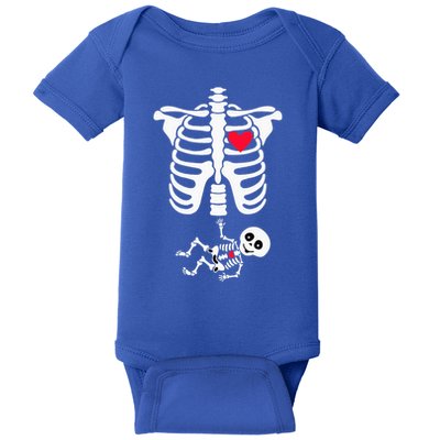 Halloween Costume for Pregnant Mom to Be Skeleton Baby Bodysuit