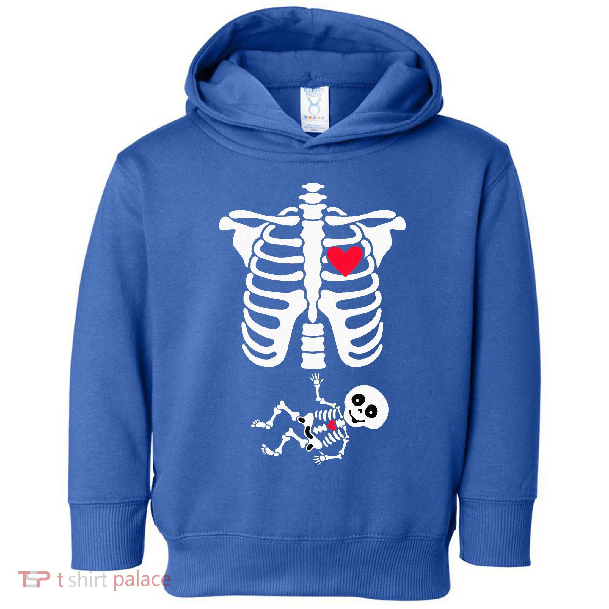 Halloween Costume for Pregnant Mom to Be Skeleton Toddler Hoodie