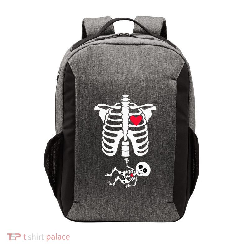 Halloween Costume for Pregnant Mom to Be Skeleton Vector Backpack