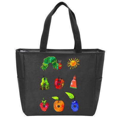 Hungry Caterpillar Funny Book Lover Zip Tote Bag