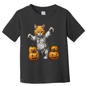 Halloween Cats Funny Cat Halloween Toddler T-Shirt