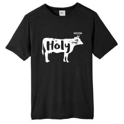 Holy Cow Funny Dairy Farmer Midwest Pride Tall Fusion ChromaSoft Performance T-Shirt