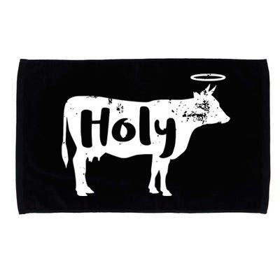 Holy Cow Funny Dairy Farmer Midwest Pride Microfiber Hand Towel