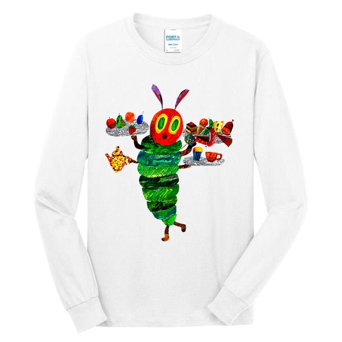 Hungry Caterpillar Funny Reading Book Tall Long Sleeve T-Shirt