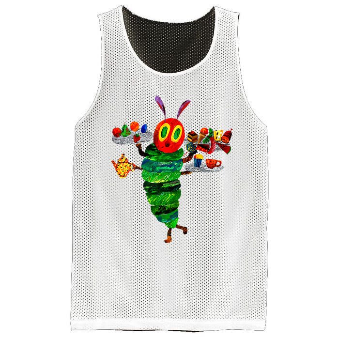 Hungry Caterpillar Funny Reading Book Mesh Reversible Basketball Jersey Tank