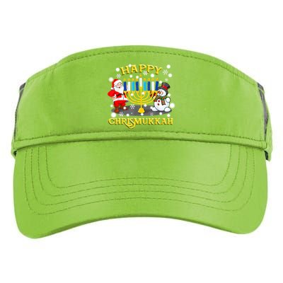 Happy Chrismukkah Funny Hanukkah Christmas Jewish Holiday Adult Drive Performance Visor