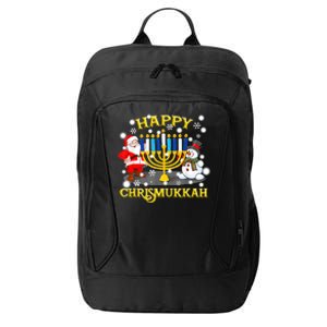 Happy Chrismukkah Funny Hanukkah Christmas Jewish Holiday City Backpack