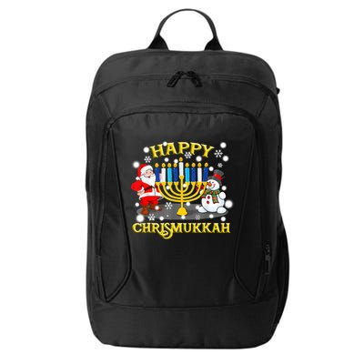Happy Chrismukkah Funny Hanukkah Christmas Jewish Holiday City Backpack