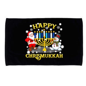 Happy Chrismukkah Funny Hanukkah Christmas Jewish Holiday Microfiber Hand Towel