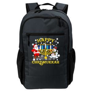 Happy Chrismukkah Funny Hanukkah Christmas Jewish Holiday Daily Commute Backpack