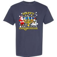 Happy Chrismukkah Funny Hanukkah Christmas Jewish Holiday Garment-Dyed Heavyweight T-Shirt