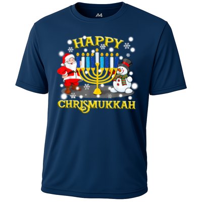 Happy Chrismukkah Funny Hanukkah Christmas Jewish Holiday Performance Shirt