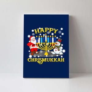 Happy Chrismukkah Funny Hanukkah Christmas Jewish Holiday Canvas