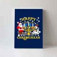 Happy Chrismukkah Funny Hanukkah Christmas Jewish Holiday Canvas