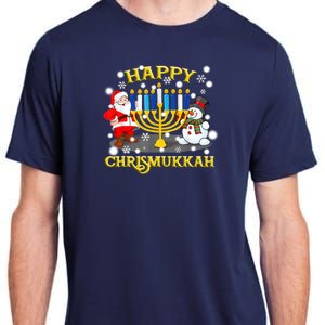 Happy Chrismukkah Funny Hanukkah Christmas Jewish Holiday Adult ChromaSoft Performance T-Shirt