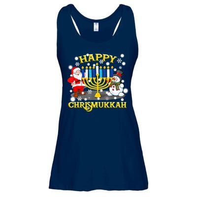 Happy Chrismukkah Funny Hanukkah Christmas Jewish Holiday Ladies Essential Flowy Tank