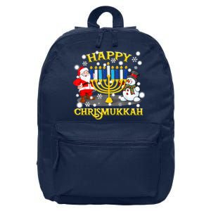 Happy Chrismukkah Funny Hanukkah Christmas Jewish Holiday 16 in Basic Backpack