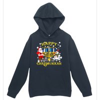 Happy Chrismukkah Funny Hanukkah Christmas Jewish Holiday Urban Pullover Hoodie