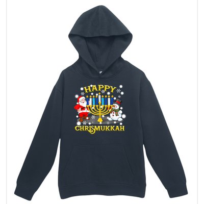 Happy Chrismukkah Funny Hanukkah Christmas Jewish Holiday Urban Pullover Hoodie