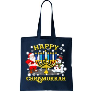 Happy Chrismukkah Funny Hanukkah Christmas Jewish Holiday Tote Bag