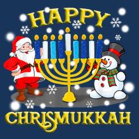Happy Chrismukkah Funny Hanukkah Christmas Jewish Holiday Baby Bodysuit