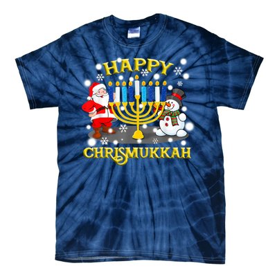 Happy Chrismukkah Funny Hanukkah Christmas Jewish Holiday Tie-Dye T-Shirt