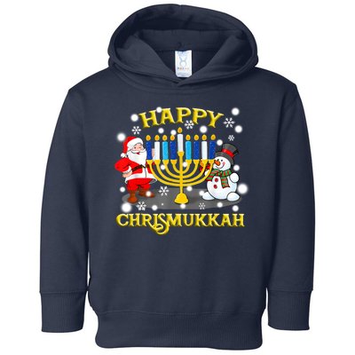 Happy Chrismukkah Funny Hanukkah Christmas Jewish Holiday Toddler Hoodie