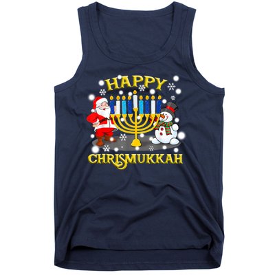 Happy Chrismukkah Funny Hanukkah Christmas Jewish Holiday Tank Top