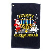 Happy Chrismukkah Funny Hanukkah Christmas Jewish Holiday Platinum Collection Golf Towel