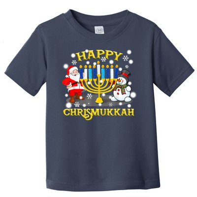 Happy Chrismukkah Funny Hanukkah Christmas Jewish Holiday Toddler T-Shirt