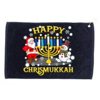 Happy Chrismukkah Funny Hanukkah Christmas Jewish Holiday Grommeted Golf Towel