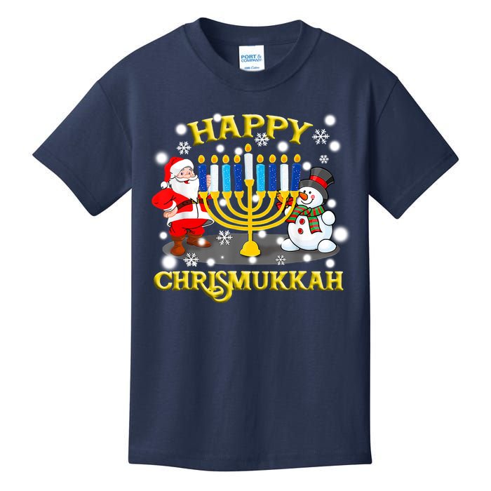 Happy Chrismukkah Funny Hanukkah Christmas Jewish Holiday Kids T-Shirt