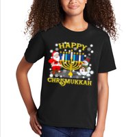 Happy Chrismukkah Funny Hanukkah Christmas Jewish Holiday Kids T-Shirt