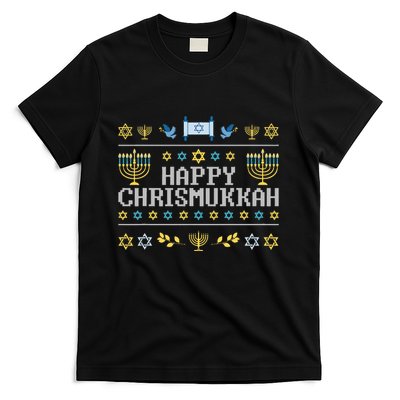 Happy Chrismukkah Funny Hanukkah Christmas Jewish Xmas T-Shirt