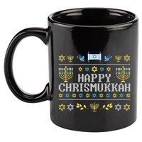 Happy Chrismukkah Funny Hanukkah Christmas Jewish Xmas 11oz C Handle Ceramic Mug