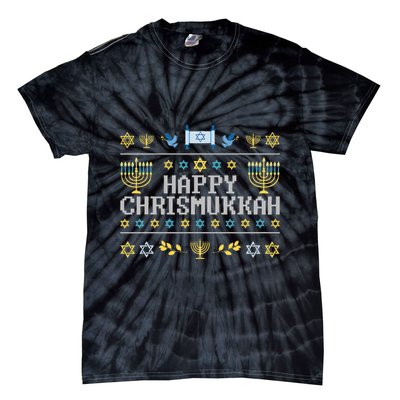 Happy Chrismukkah Funny Hanukkah Christmas Jewish Xmas Tie-Dye T-Shirt