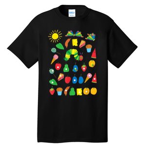 Hungry Caterpillar Fruits Cute Caterpillar Tall T-Shirt