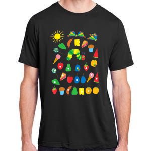 Hungry Caterpillar Fruits Cute Caterpillar Adult ChromaSoft Performance T-Shirt