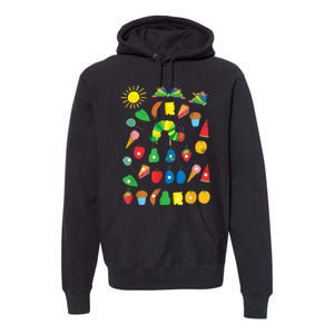 Hungry Caterpillar Fruits Cute Caterpillar Premium Hoodie