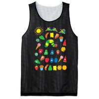 Hungry Caterpillar Fruits Cute Caterpillar Mesh Reversible Basketball Jersey Tank