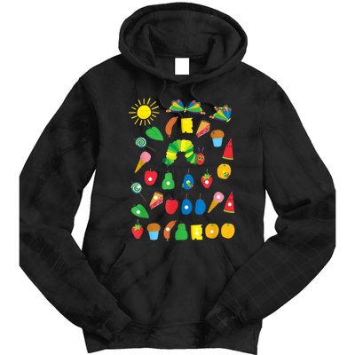 Hungry Caterpillar Fruits Cute Caterpillar Tie Dye Hoodie