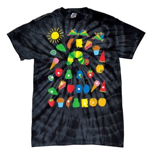 Hungry Caterpillar Fruits Cute Caterpillar Tie-Dye T-Shirt