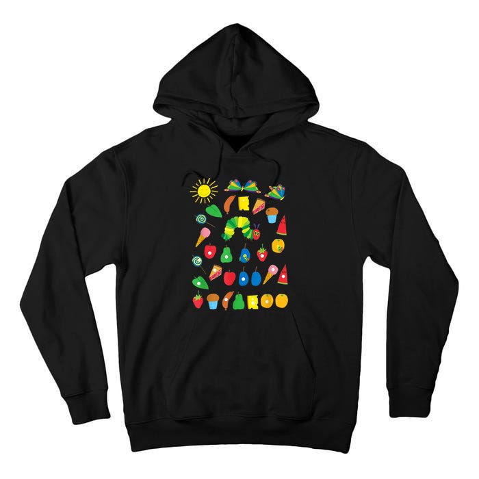 Hungry Caterpillar Fruits Cute Caterpillar Tall Hoodie