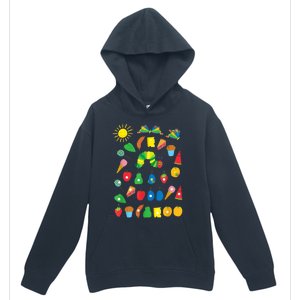 Hungry Caterpillar Fruits Cute Caterpillar Urban Pullover Hoodie