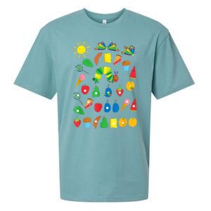 Hungry Caterpillar Fruits Cute Caterpillar Sueded Cloud Jersey T-Shirt