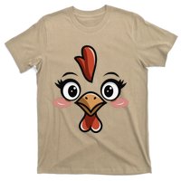 Halloween Chicken Face Cute Hen Themed Gift T-Shirt