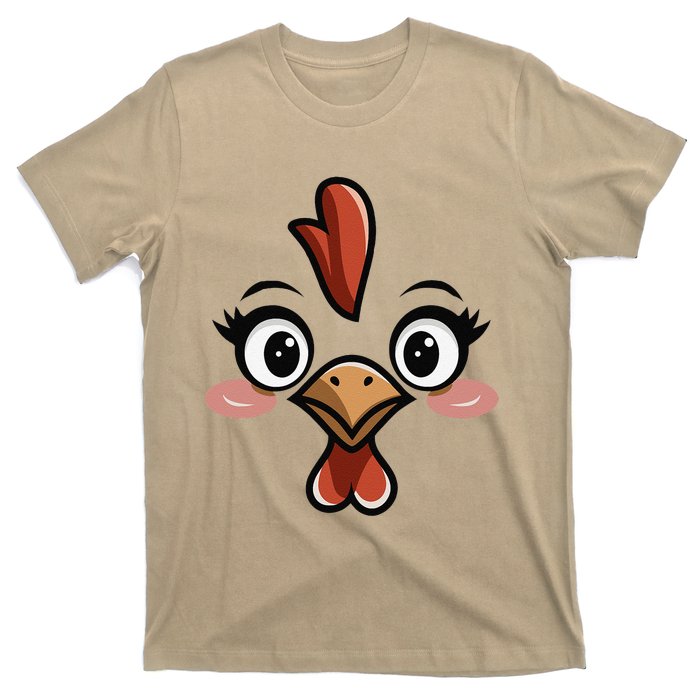 Halloween Chicken Face Cute Hen Themed Gift T-Shirt